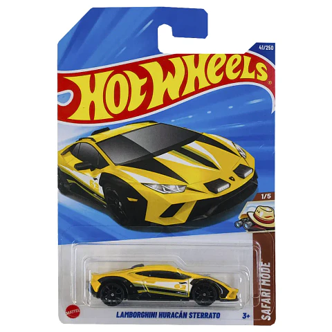 Mattel Hot Wheels - Lamborghini Huracan Sterrato - Safari Mode 1/5 - Escala 1:64 Juguete de Colección