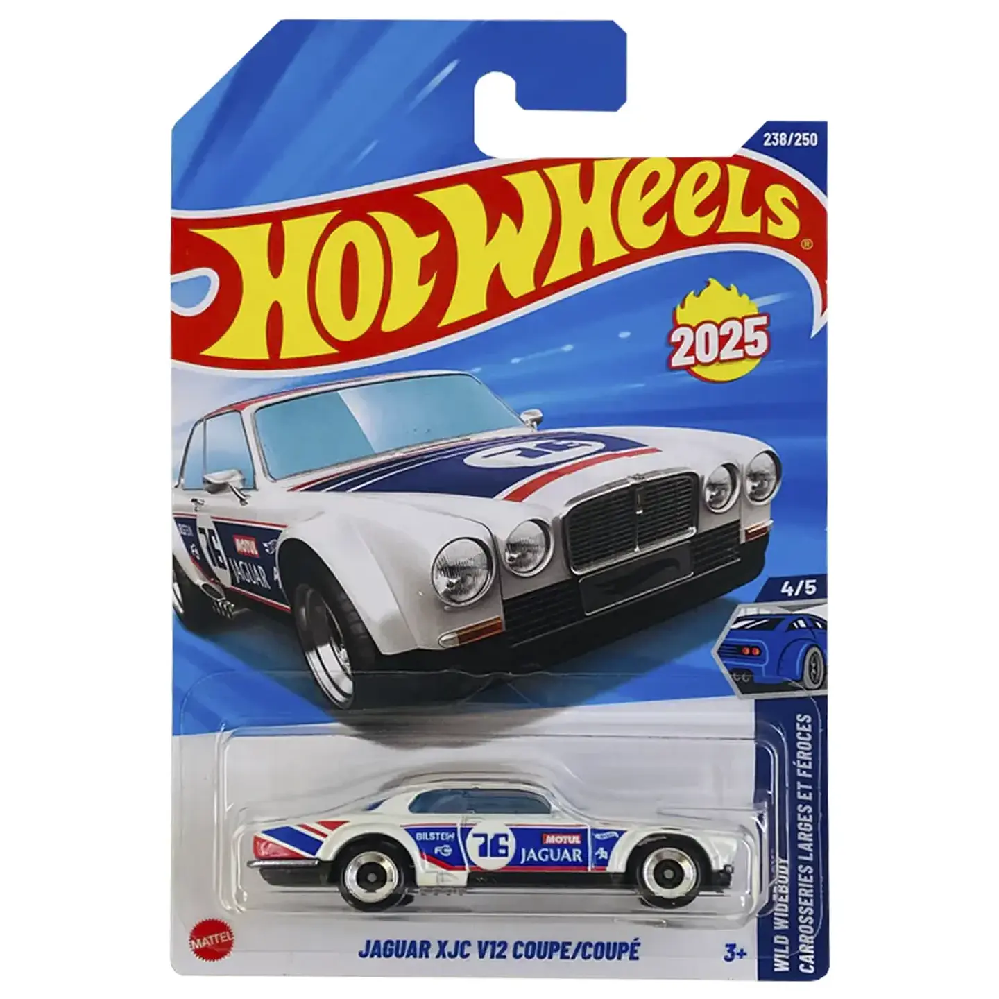 Mattel Hot Wheels - Jaguar XJC V12 Coupe - Wild Widebody 4/5 - Escala 1:64 Juguete de Colección 1