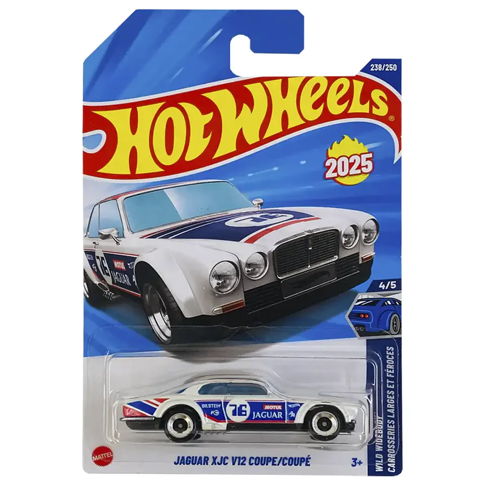 Mattel Hot Wheels - Jaguar XJC V12 Coupe - Wild Widebody 4/5 - Escala 1:64 Juguete de Colección 1