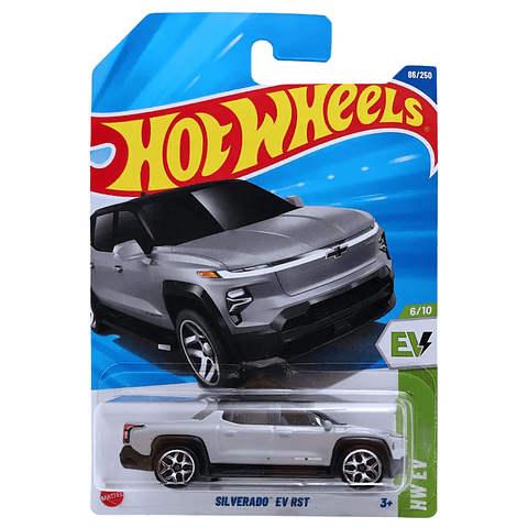 Mattel Hot Wheels - Silverado EV RST - HW EV 6/10 - Escala 1:64 Juguete de Colección