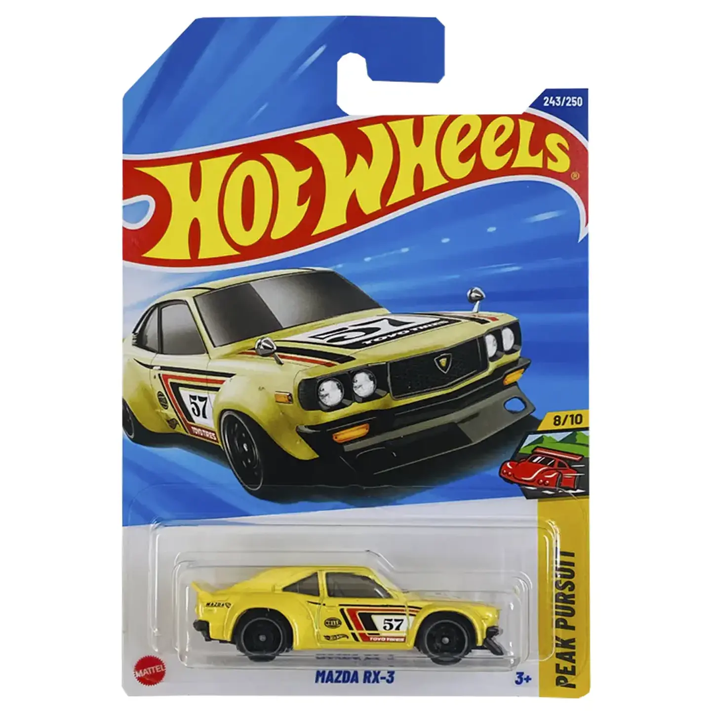 Mattel Hot Wheels - Mazda Rx-3 - Peak Pursuit 8/10 - Escala 1:64 Juguete de Colección 1