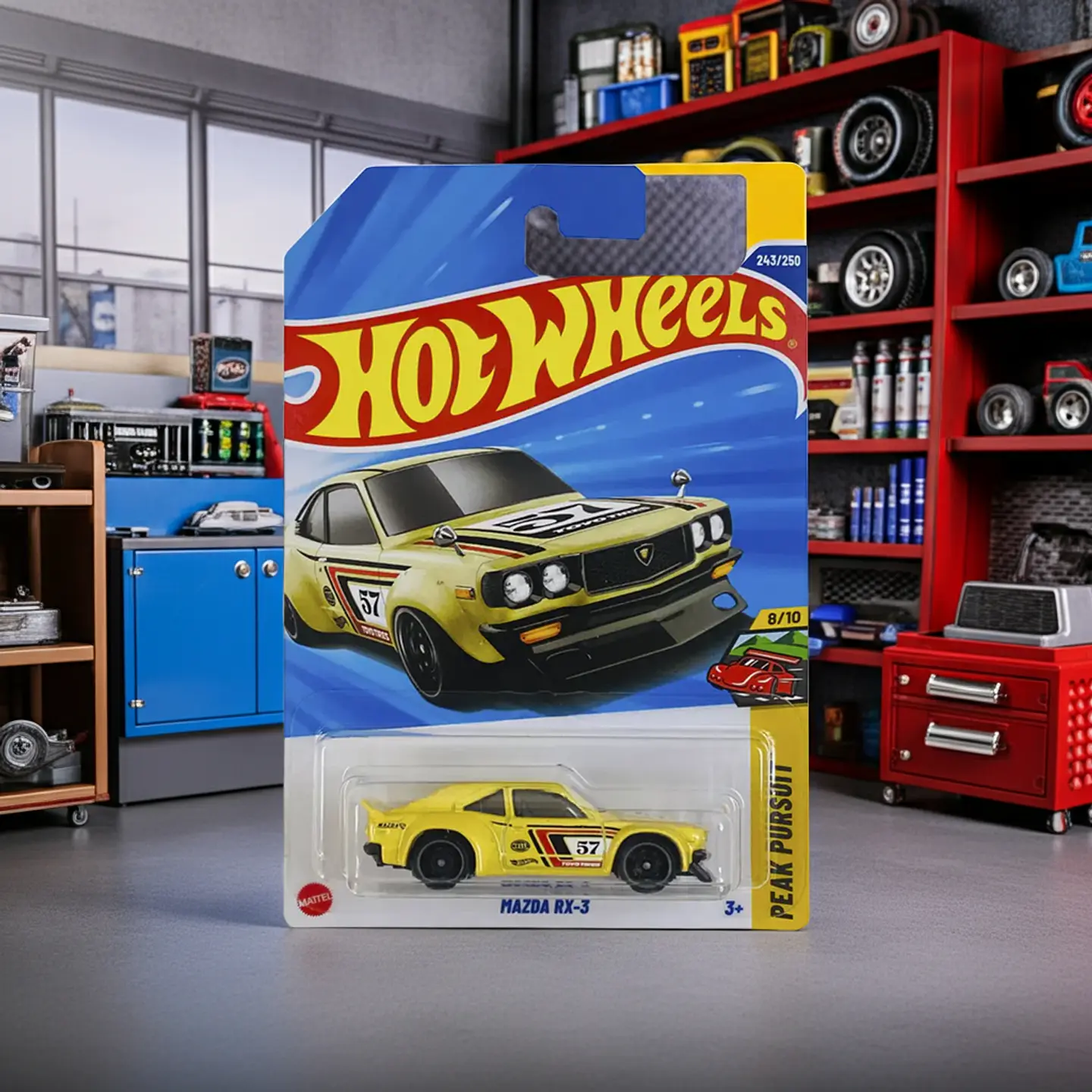 Mattel Hot Wheels - Mazda Rx-3 - Peak Pursuit 8/10 - Escala 1:64 Juguete de Colección 5