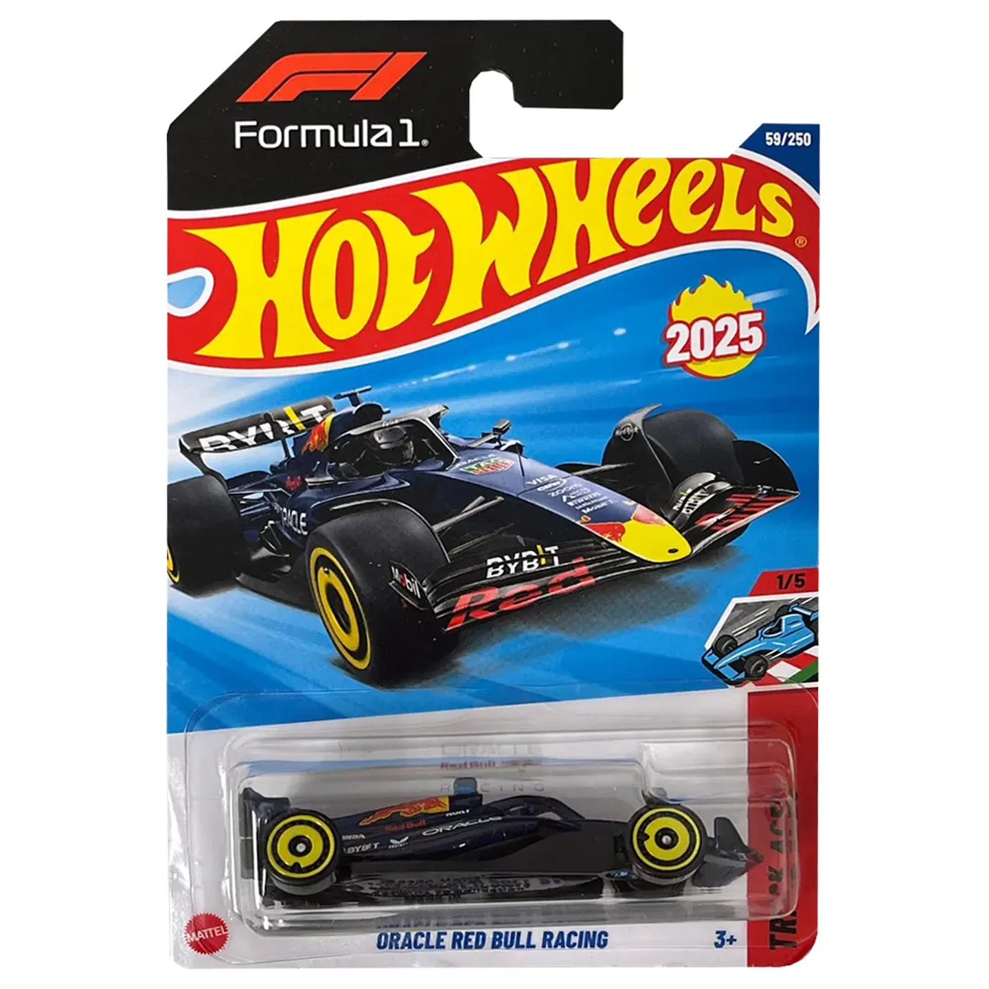 Mattel Hot Wheels - Oracle Red Bull Racing - Track Aces 1/5 Formula 1 F1 - Escala 1:64 Juguete de Colección 1