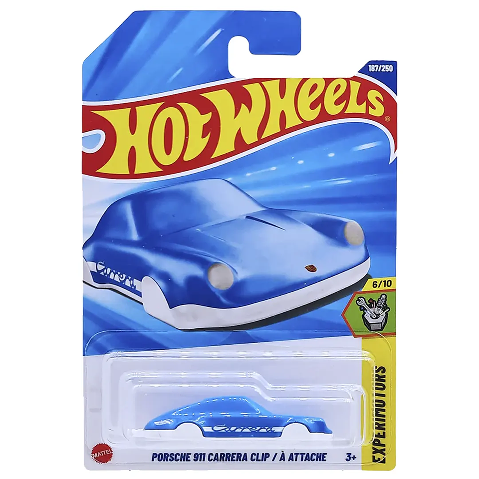 Mattel Hot Wheels - Porsche 911 Carrera Clip -Experimotors 6/10 - Escala 1:64 Auto Juguete de Colección 2