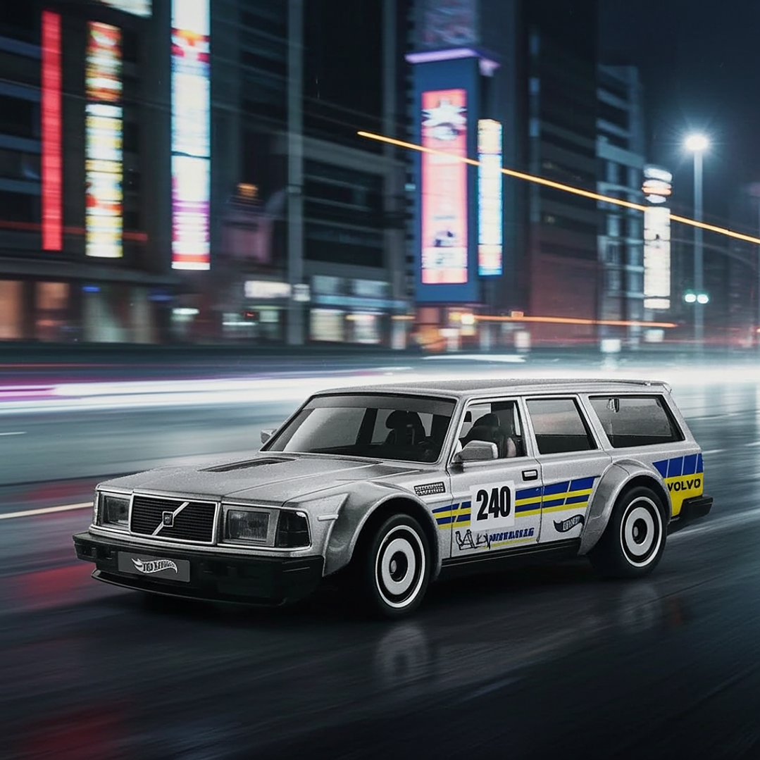 Hot Wheels - Volvo 240 Drift Wagon/Bolide de Derapage - Wagons Familiales 3/5 3