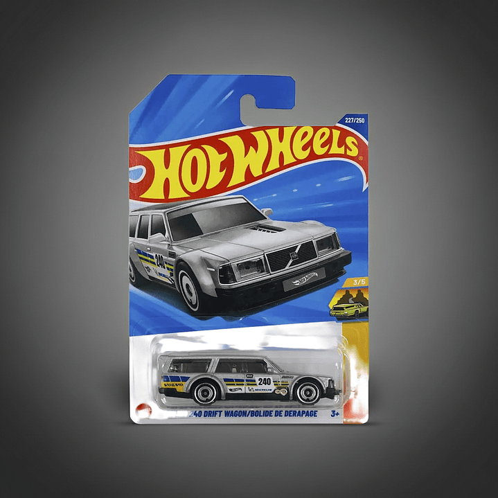 Hot Wheels - Volvo 240 Drift Wagon/Bolide de Derapage - Wagons Familiales 3/5 5