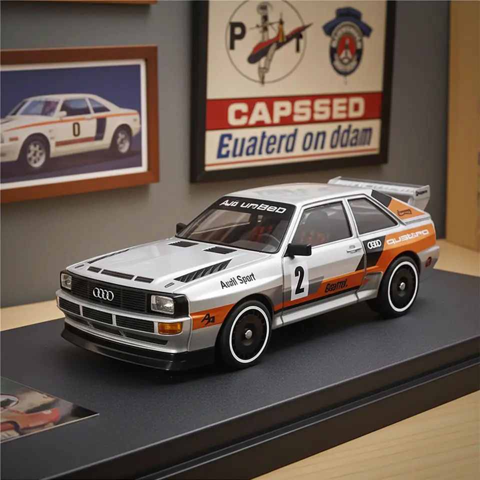 Hot Wheels '84 Audi Sport Quattro Treasure Hunt (TH) - Escala 1:64 - Serie Mud Studs 2