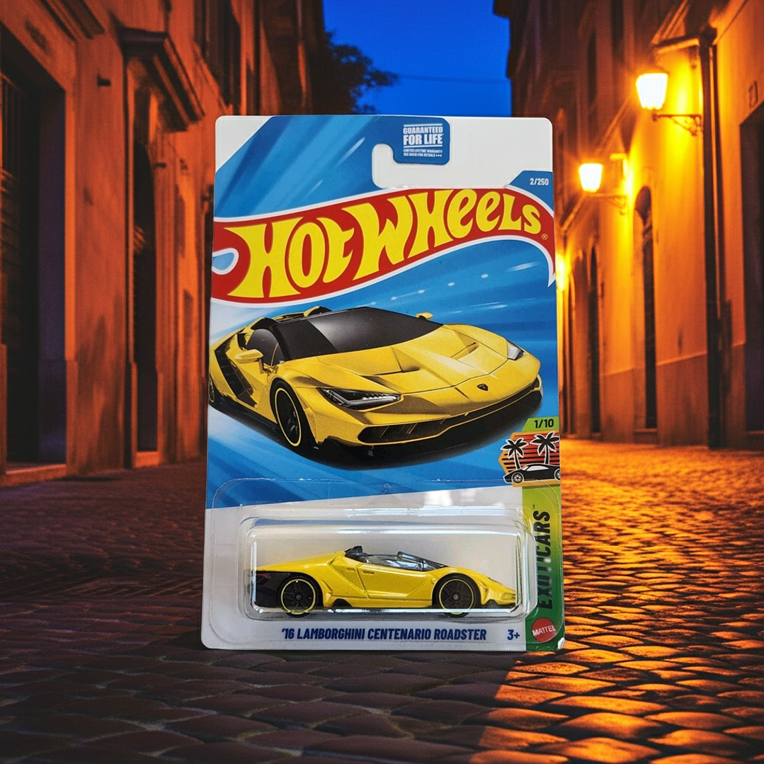 Hot Wheels - 16 Lamborghini Centenario Roadster Cabriolet Decapotable - Exoticars 1/10 2