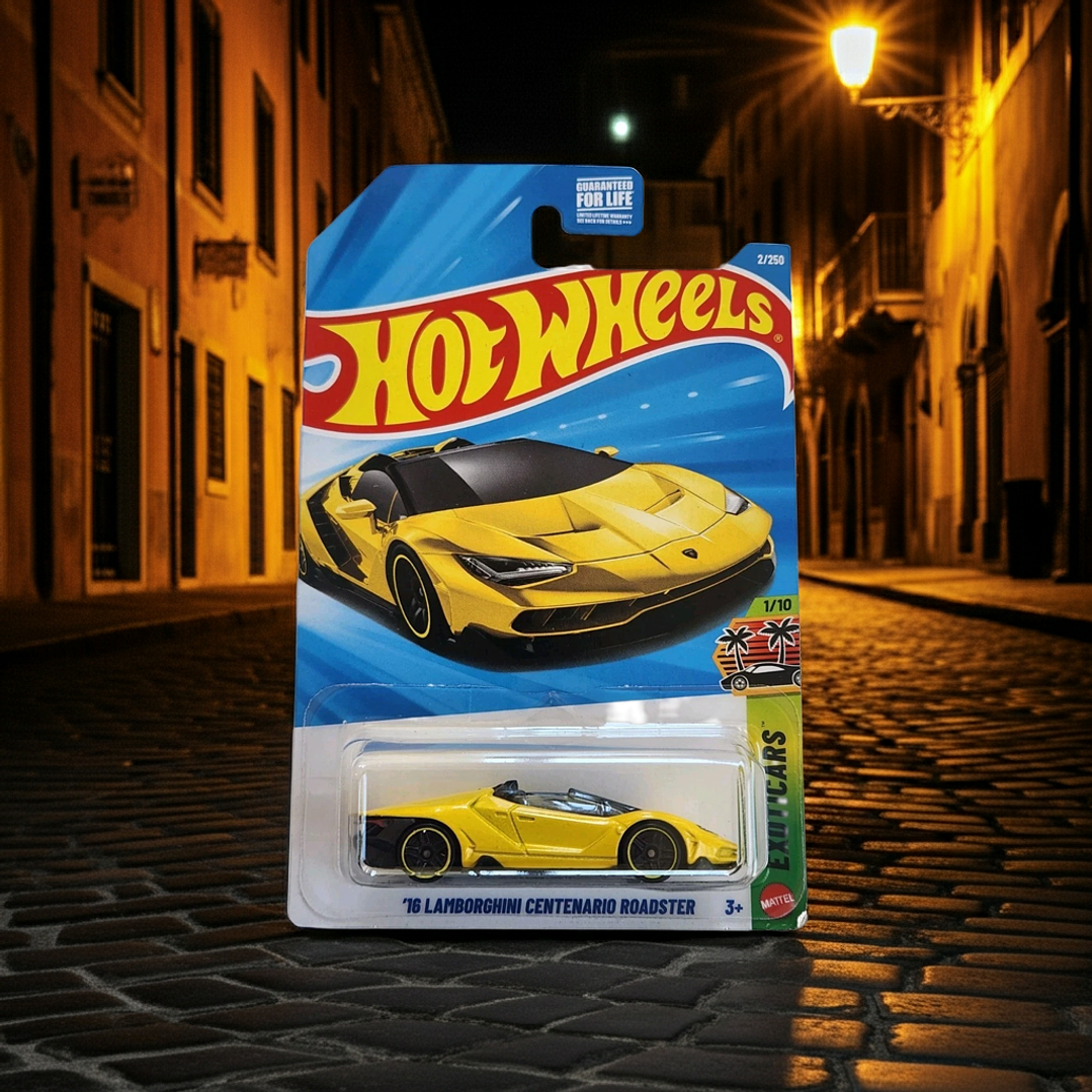 Hot Wheels - 16 Lamborghini Centenario Roadster Cabriolet Decapotable - Exoticars 1/10 3