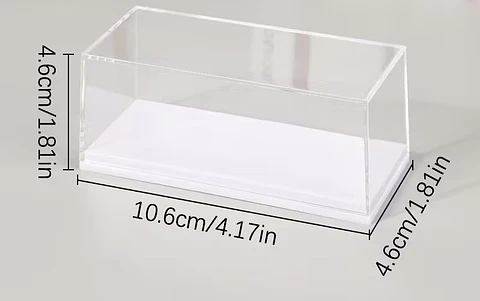 Caja Acrilica Exhibición Autos Escala 1:64 Base