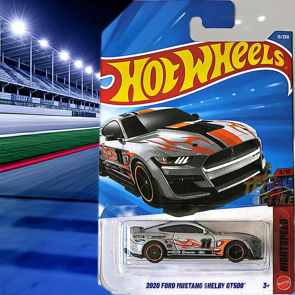 Mattel Hot Wheels - 2020 Ford Mustang Shelby GT500 - Nightspeed 2/10 - Escala 1:64 Juguete de Colección 6