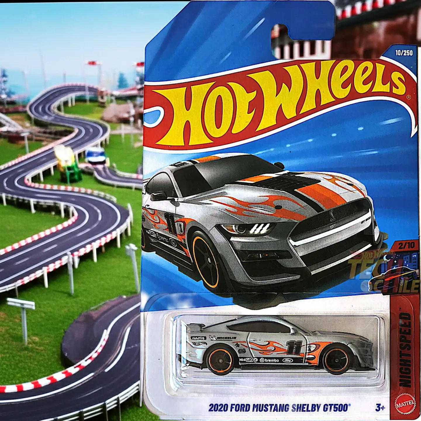 Mattel Hot Wheels - 2020 Ford Mustang Shelby GT500 - Nightspeed 2/10 - Escala 1:64 Juguete de Colección 9