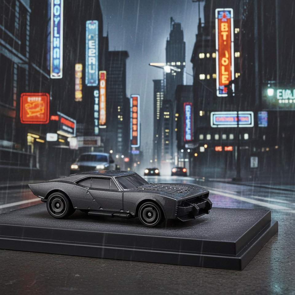 Mattel Hot Wheels - Batmobile - Batman 1/5 - Escala 1:64 Juguete de Colección 4