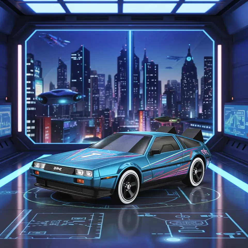 Hot Wheels - Dmc Delorean - Art Cars 5/10 6