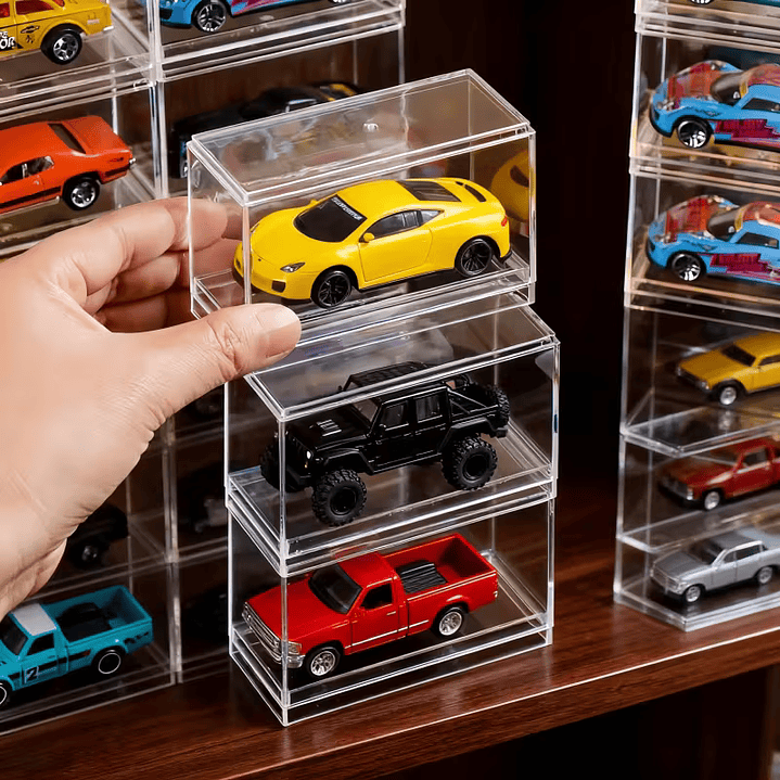 Caja Acrilica Exhibición Autos Escala 1:64 2