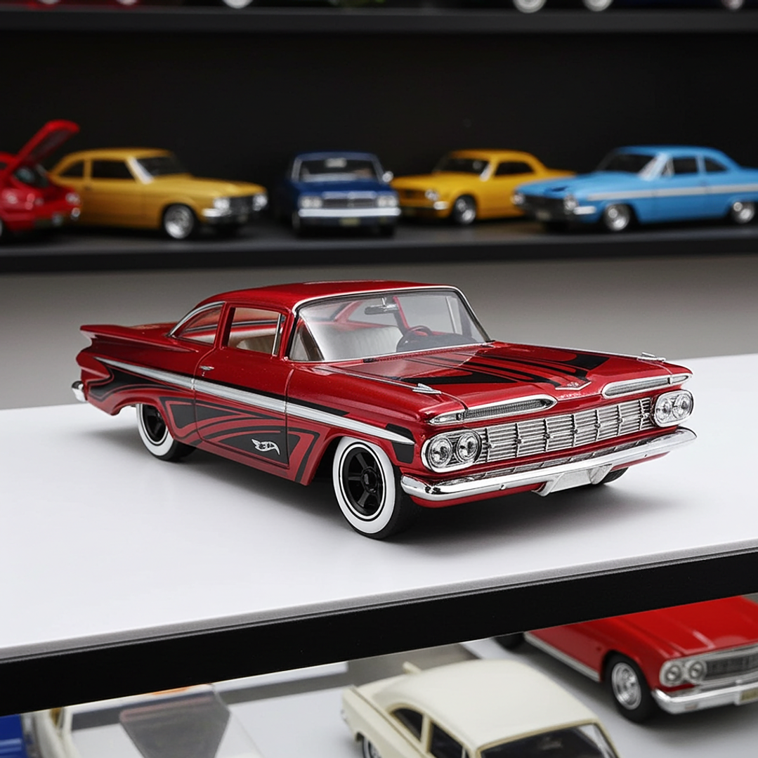 Hot Wheels - 59 Chevy Impala - Layin Low 2/5 3