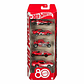 Hot Wheels - Pack Mattel 80 Aniversario 5 Autos - Miniatura 1
