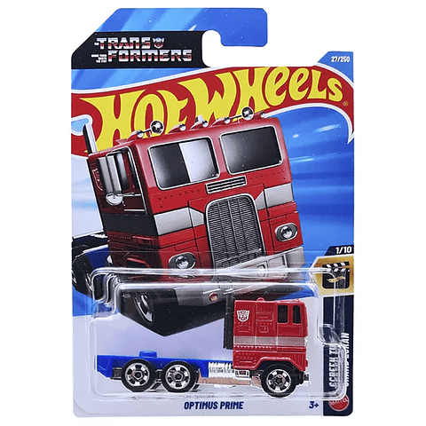 Hot Wheels - Optimus Prime Año 2026 - Screen Time Grand Ecran 1/10 - Escala 1:64 Juguete de Colección