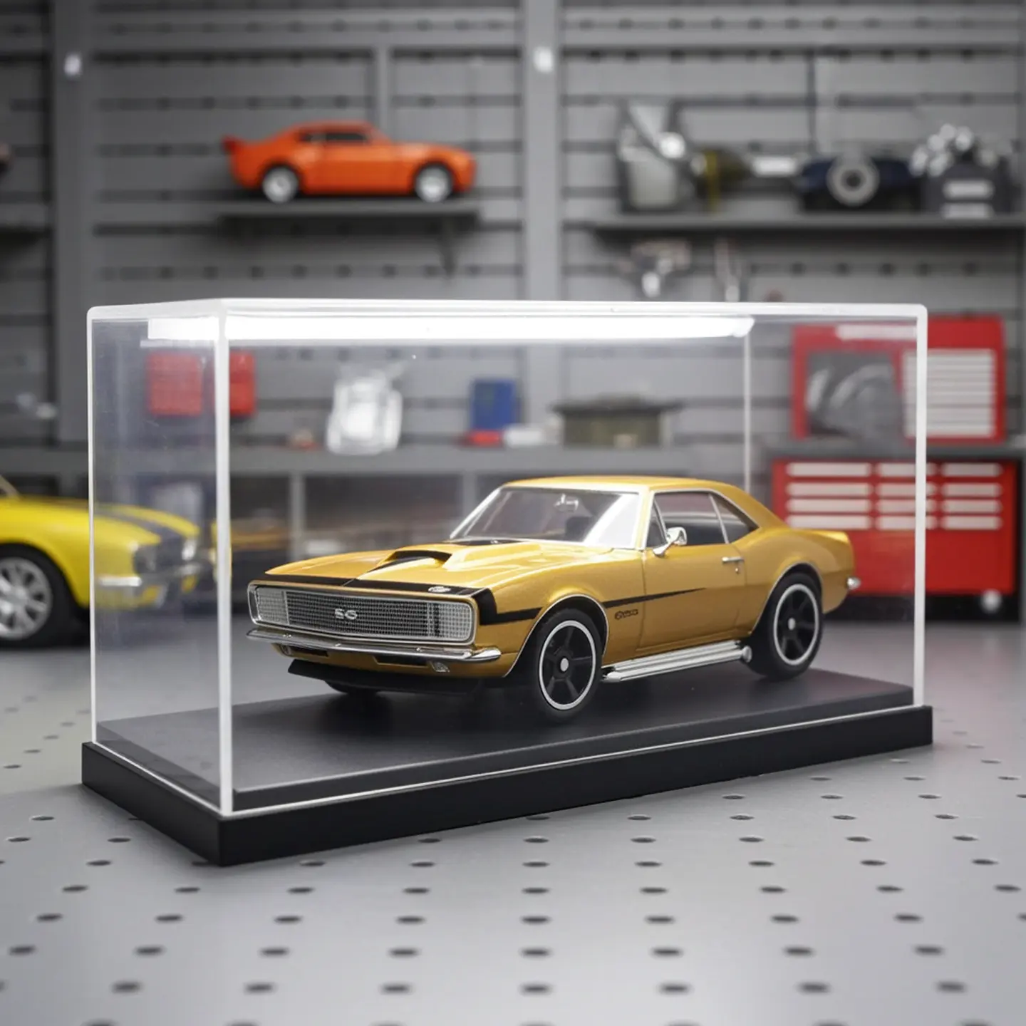 Hot Wheels - 67 Camaro - HW Dream Garage 3/5. Auto de Juguete Escala 1:64 Amarillo/Dorado 4