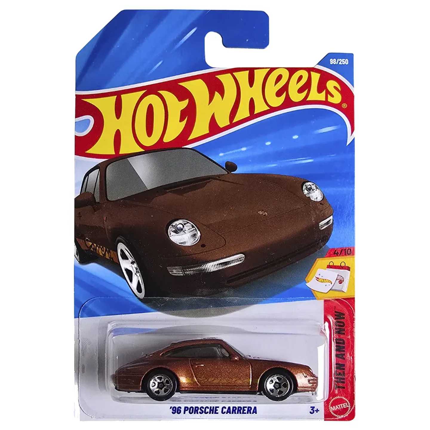 Hot Wheels - 96 Porsche Carrera - Then and Now 4/10 - Escala 1:64 - Cafe 1