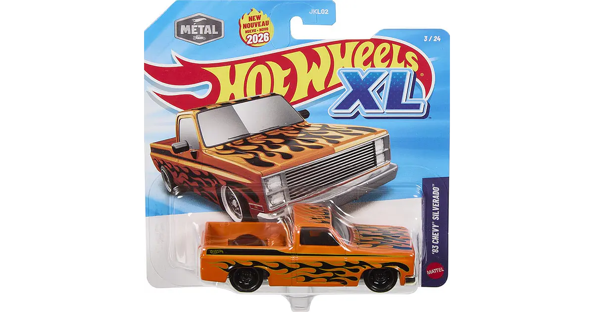 Hot Wheels - 83 Chevy Silverado - XL 3/24 - Escala 1:43 - Au