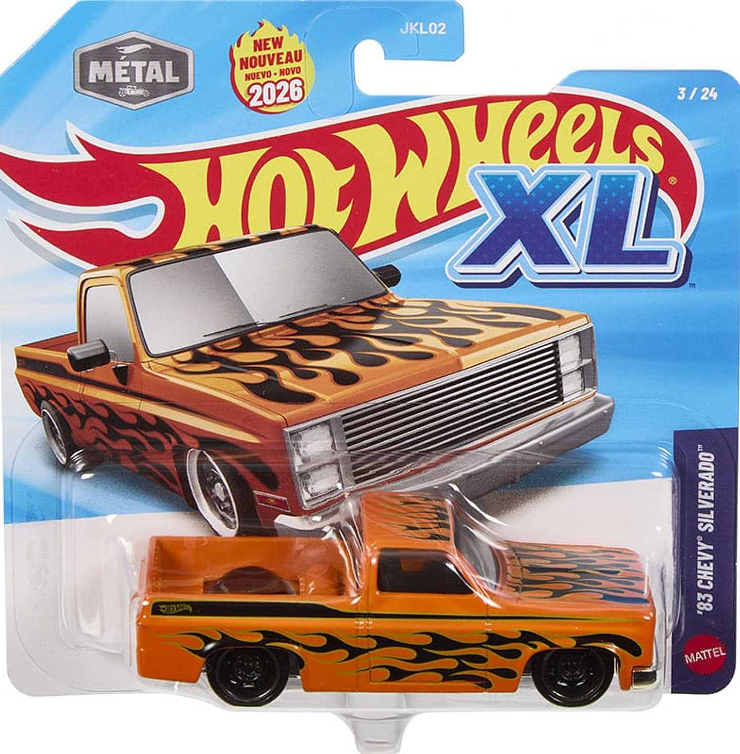Hot Wheels - 83 Chevy Silverado - XL 3/24 - Escala 1:43 - Auto de Coleccion 2026 1