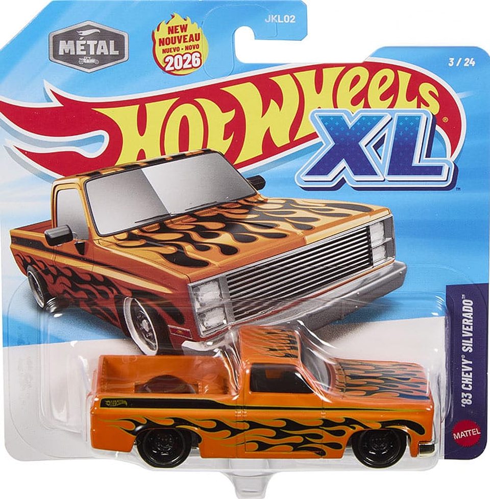 Hot Wheels - 83 Chevy Silverado - XL 3/24 - Escala 1:43 - Auto de Coleccion 2026 1