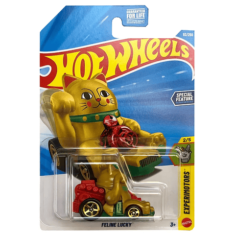 Hot Wheels - Feline Lucky - Experimotors 2/5 - Dorado - Escala 1:64