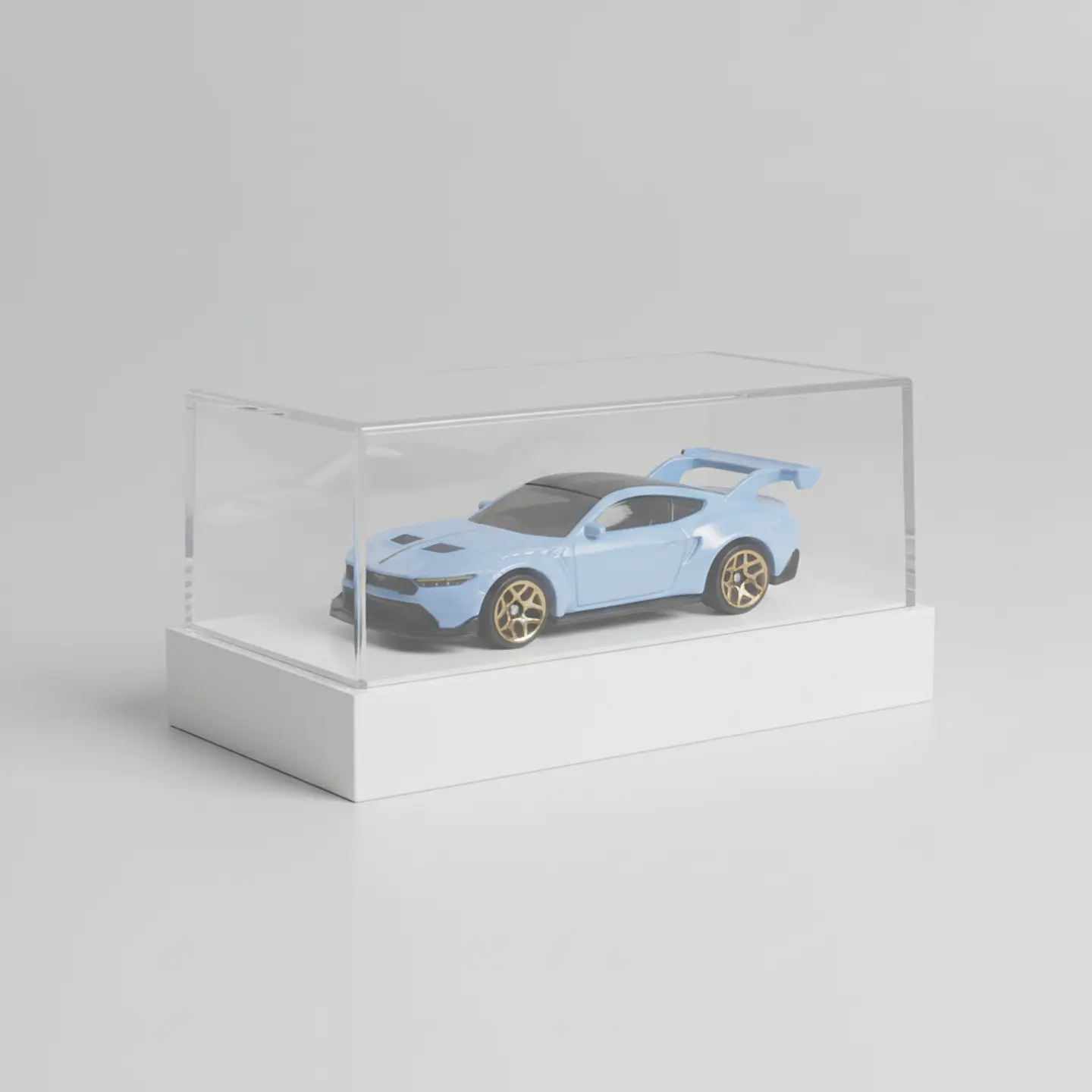 Hot Wheels - Ford Mustang GTD - Factory Fresh 3/5 - Celeste Azul Escala 1:64 Coleccionable 2