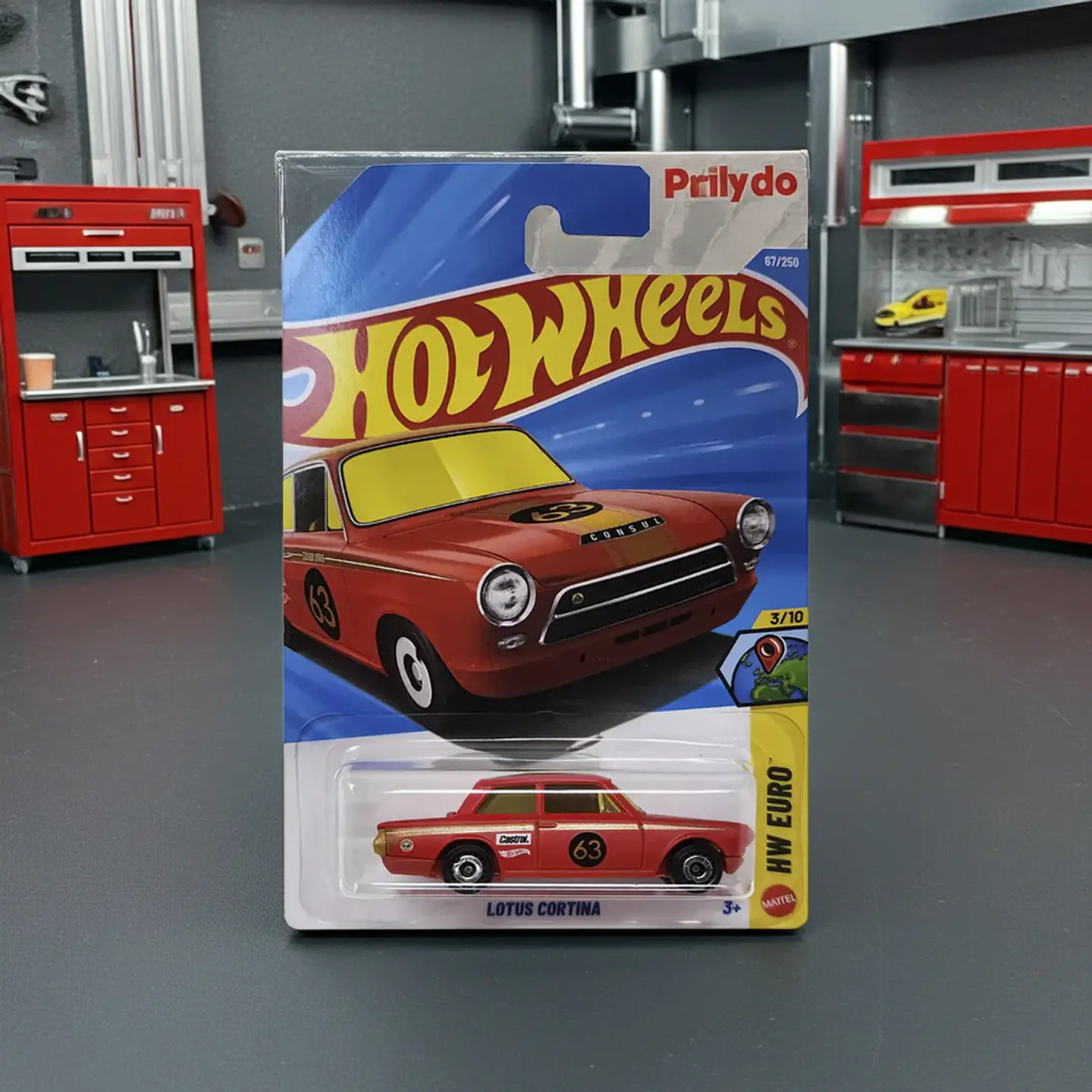 Hot Wheels - Lotus Cortina - HW Euro 3/10 - Escala 1:64 Coleccionable 3