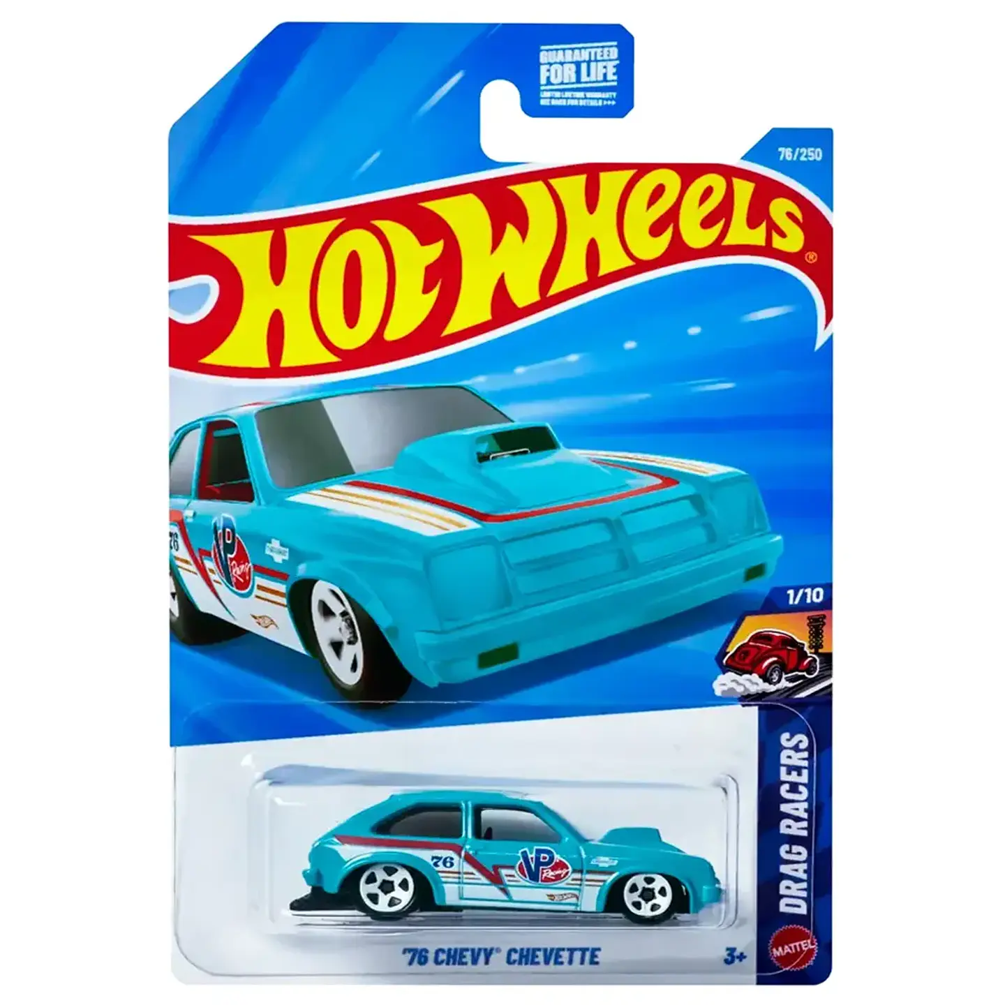 Hot Wheels - 76 Chevy Chevette - Drag Racers Piste de Course 1/10 - Escala 1:64 1