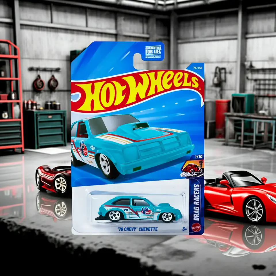 Hot Wheels - 76 Chevy Chevette - Drag Racers Piste de Course 1/10 - Escala 1:64 4
