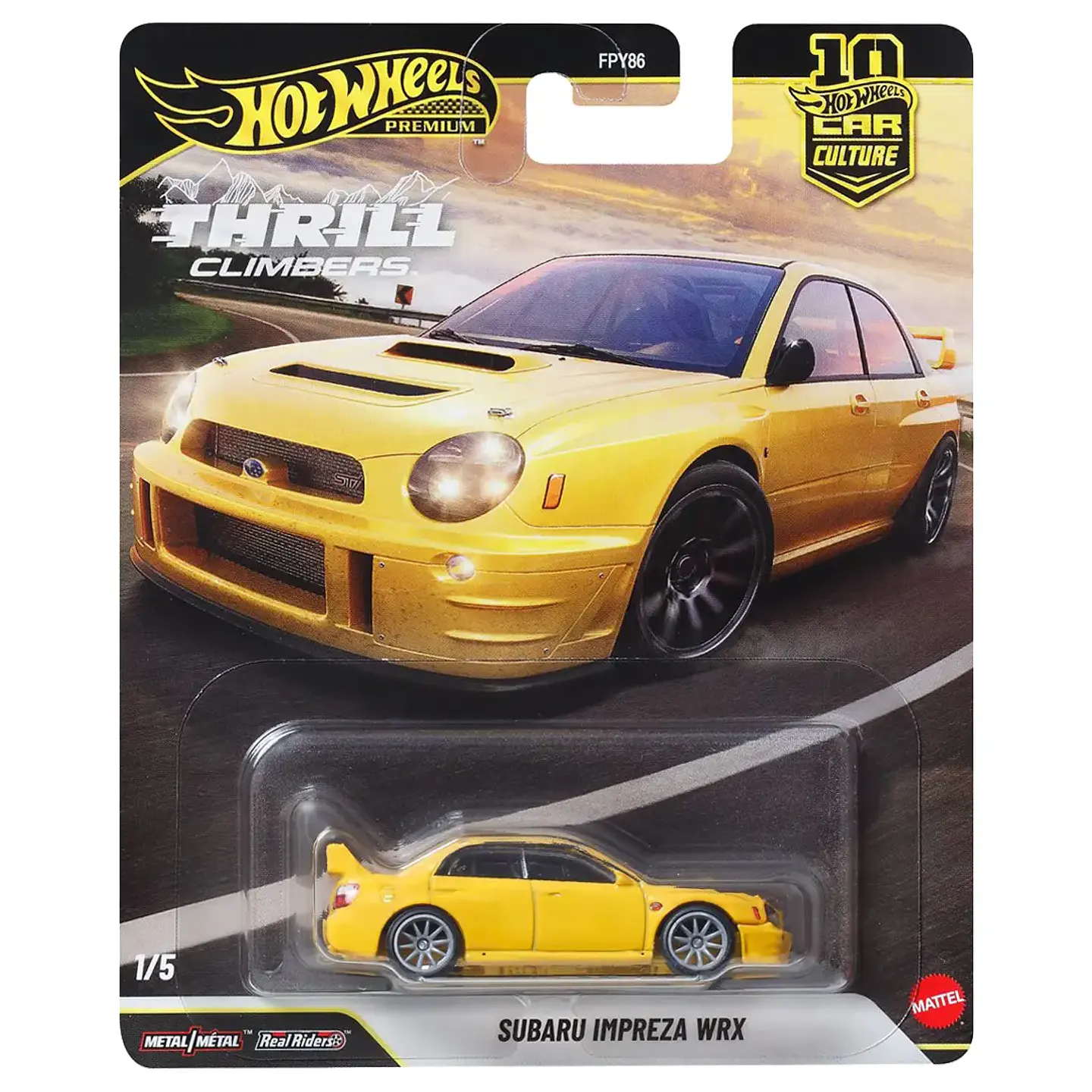 Subaru Impreza WRX - Thrill Climbers 1/5 - Hot Wheels Premium - Escala 1:64 1