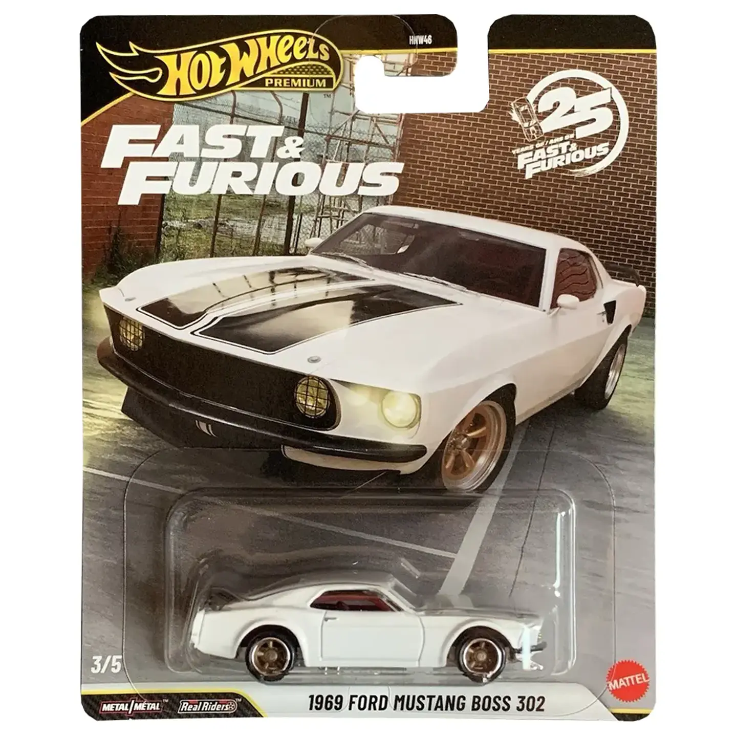 Hot Wheels - 1969 Ford Mustang Boss 302 - 25 Years Fast y Furious 3/5 1