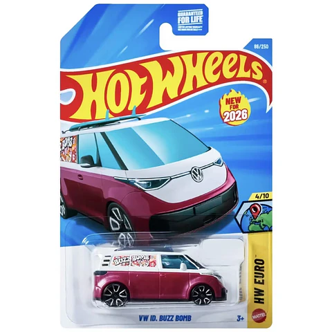 Mattel Hot Wheels - VW ID. Buzz Bomb - HW Euro 4/10 - Escala 1:64 Juguete de Colección