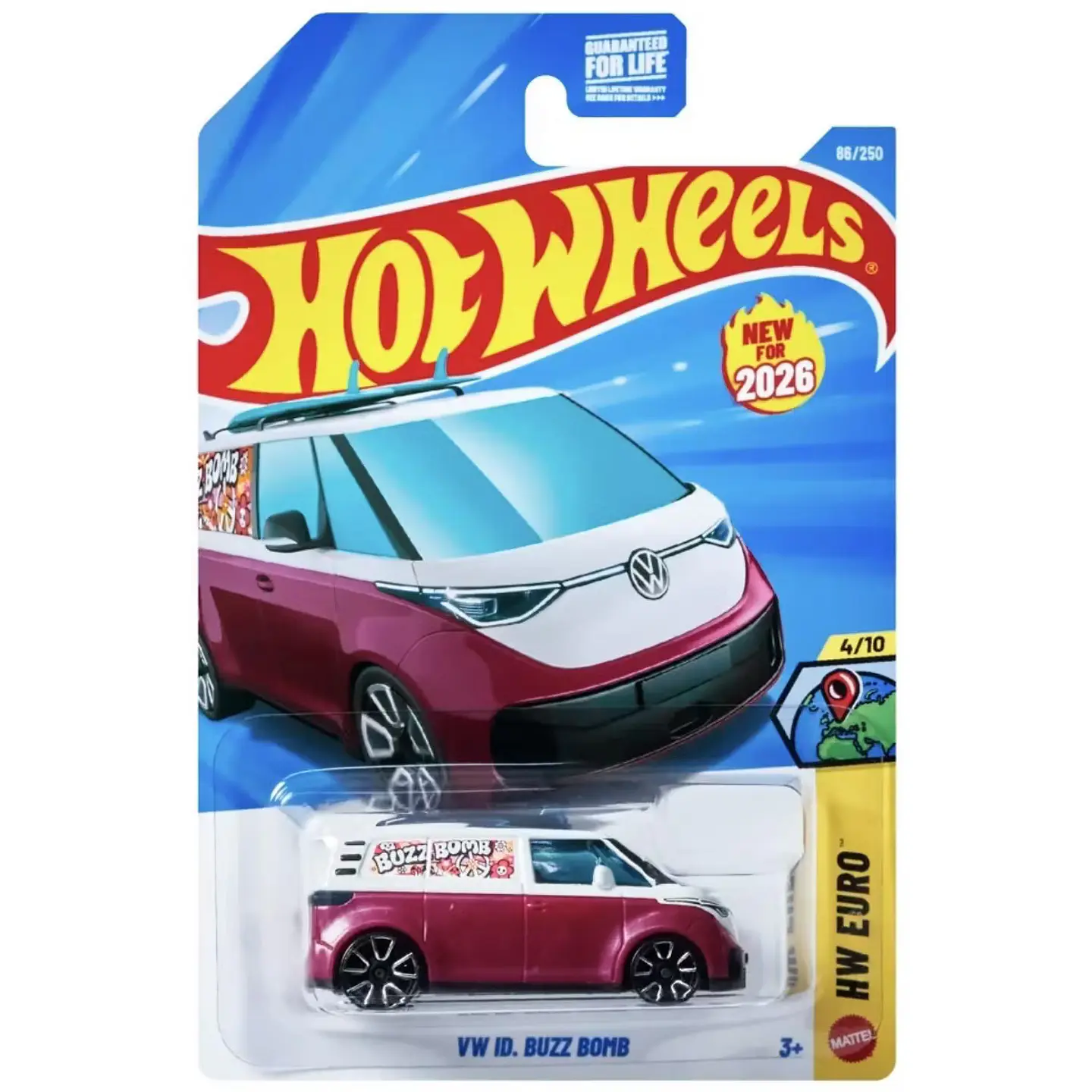 Mattel Hot Wheels - VW ID. Buzz Bomb - HW Euro 4/10 - Escala 1:64 Juguete de Colección 1