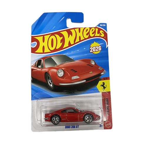 Hot Wheels - Dino 206 GT - Ferrari 5/5 - Escala 1:64