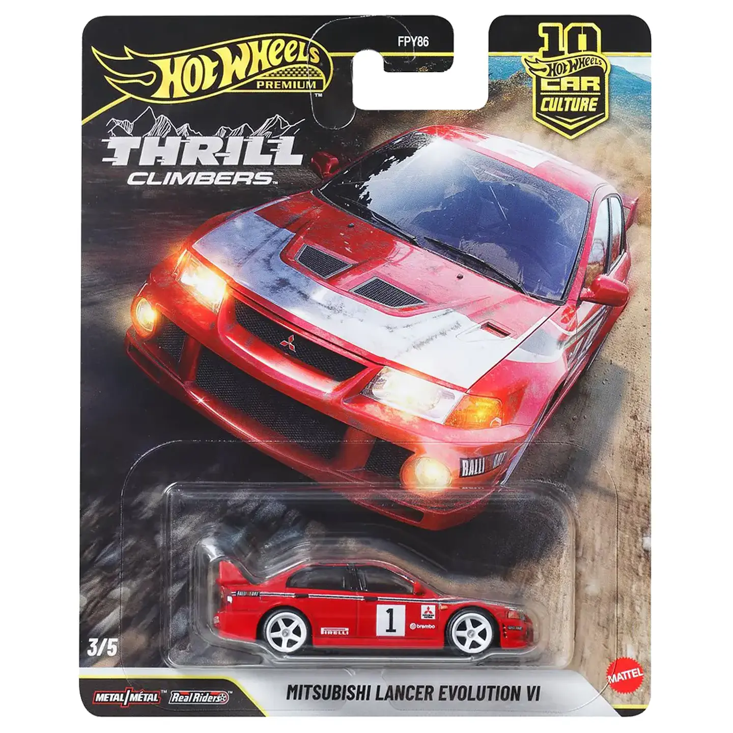 Mitsubishi Lancer Evolution VI - Thrill Climbers 3/5 - Hot Wheels Premium 1