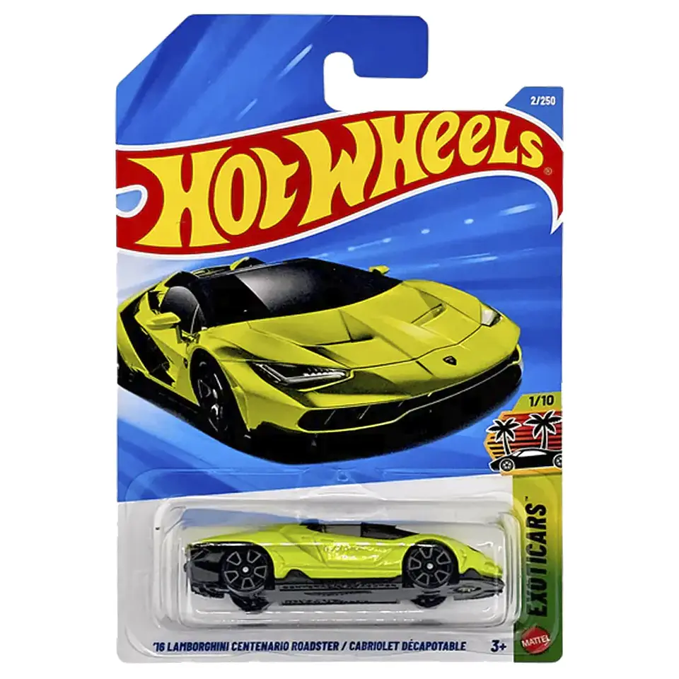Hot Wheels - 16 Lamborghini Centenario Roadster - Exoticars 1/10 - Escala 1