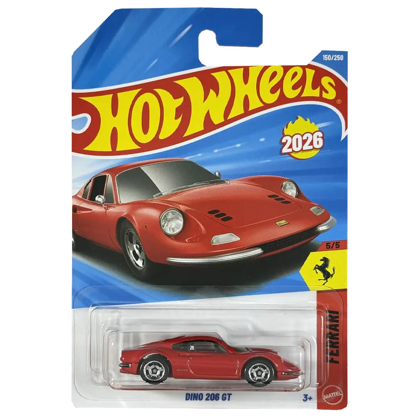 Hot Wheels - Dino 206 GT - Ferrari 5/5 - Escala 1:64 1