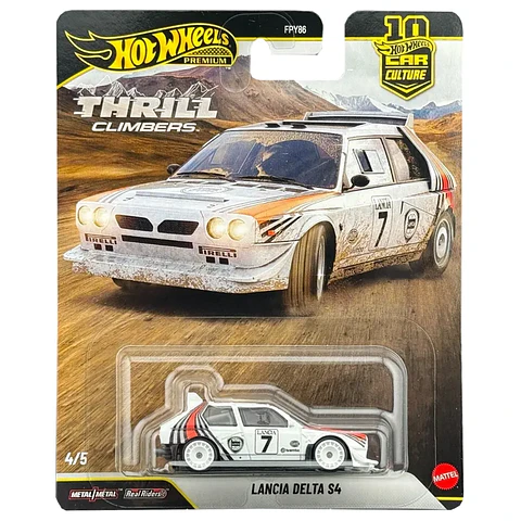 Hot Wheels Premium- Lancia Delta S4 - Thrill Climbers 4/5 HW Premium Escala 1:64