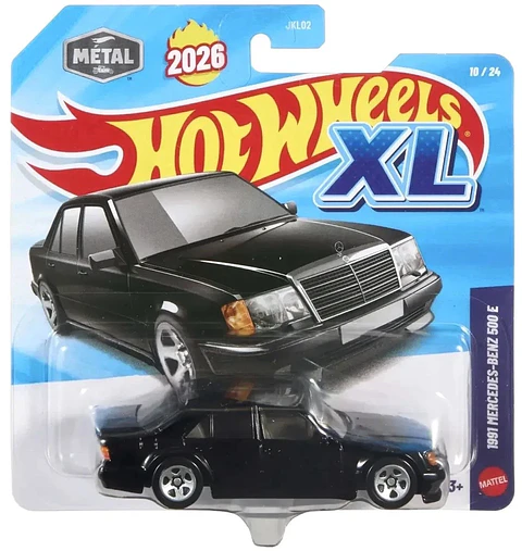 Hot Wheels XL - 1991 Mercedes Benz 500 E - Escala 1:43 año 2026 XL