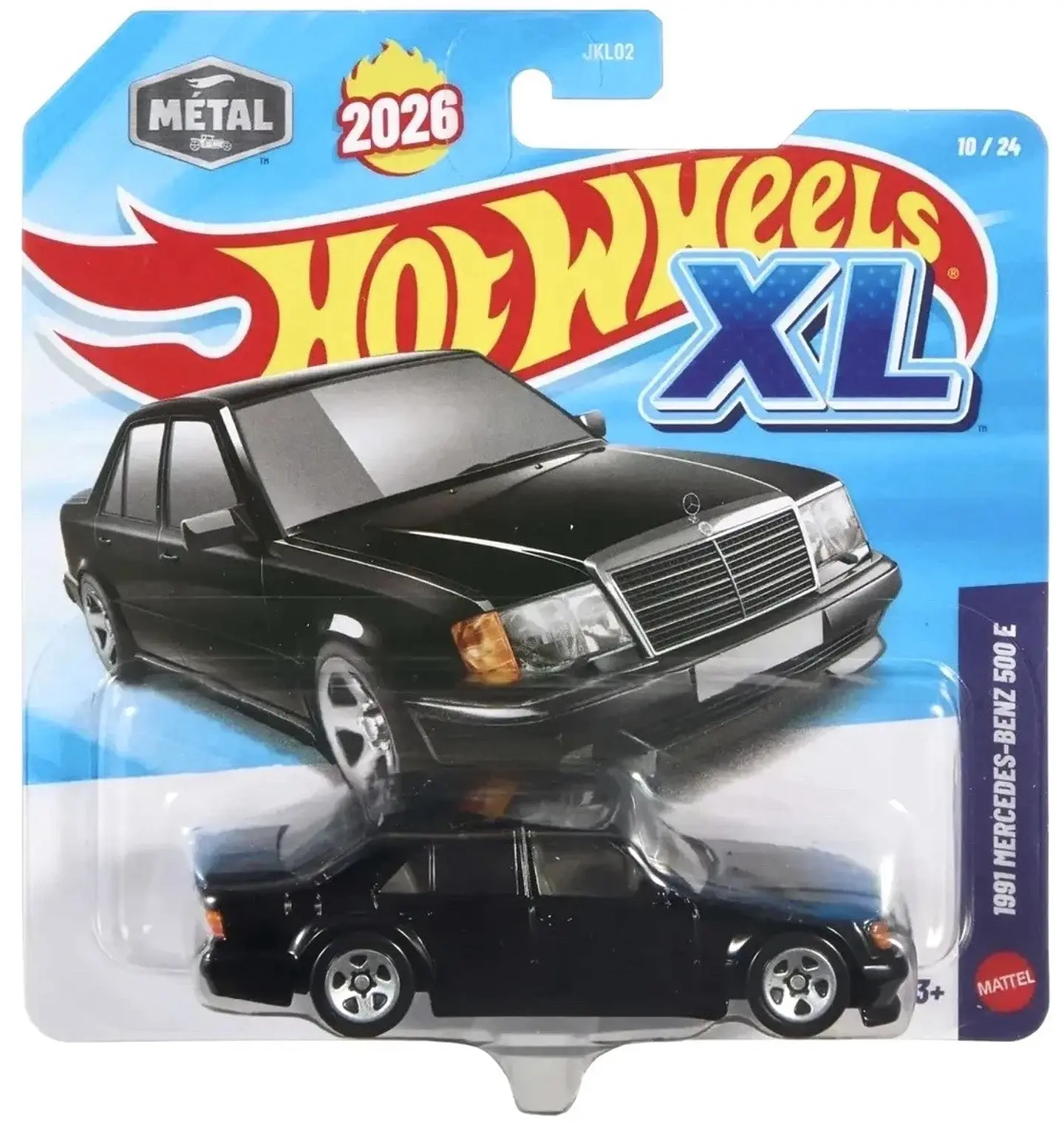 Hot Wheels XL - 1991 Mercedes Benz 500 E - Escala 1:43 año 2026 XL 1