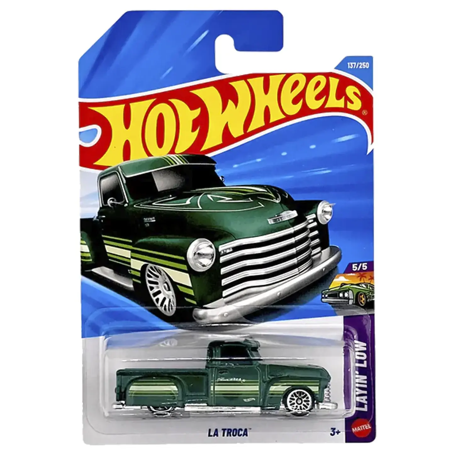 Hot Wheels - La Troca - Layin Low 5/5 - Verde año 2026 - 1:64 1