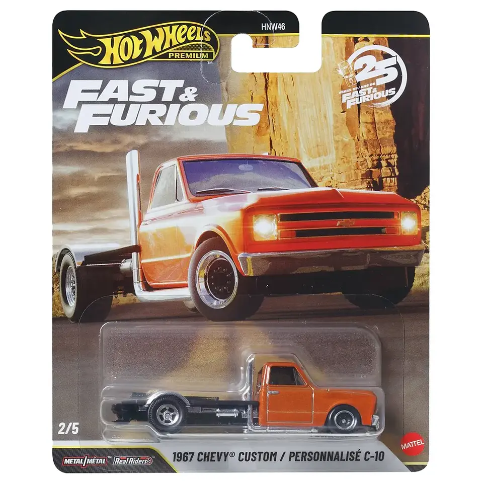 1967 Chevy Custom C-10 - 25 Fast y Furious 2/5 - Hot Wheels Premium 1