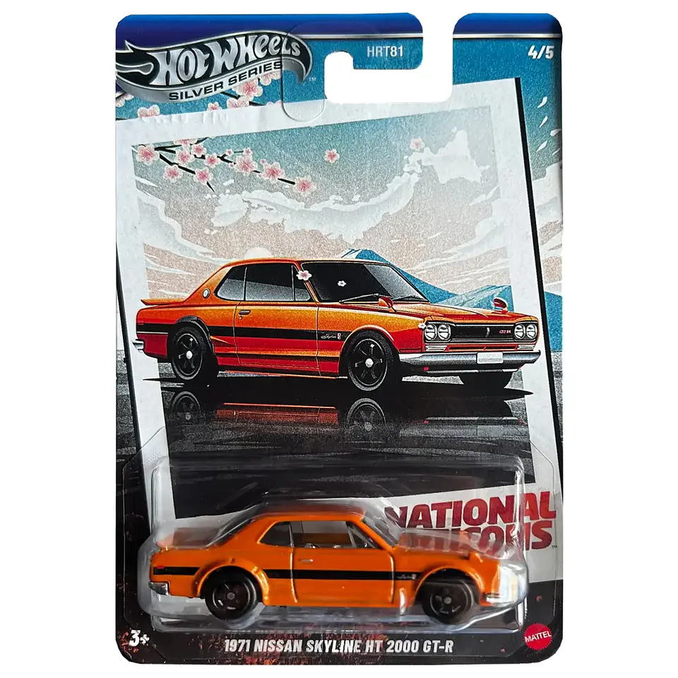 Hot Wheels Silver - 1971 Nissan Skyline HT 2000 GT-R - National Icons 4/5 1