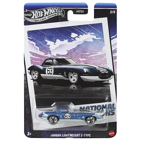 Hot Wheels Silver - Jaguar Lightweight E-Type - National Icons 2/5