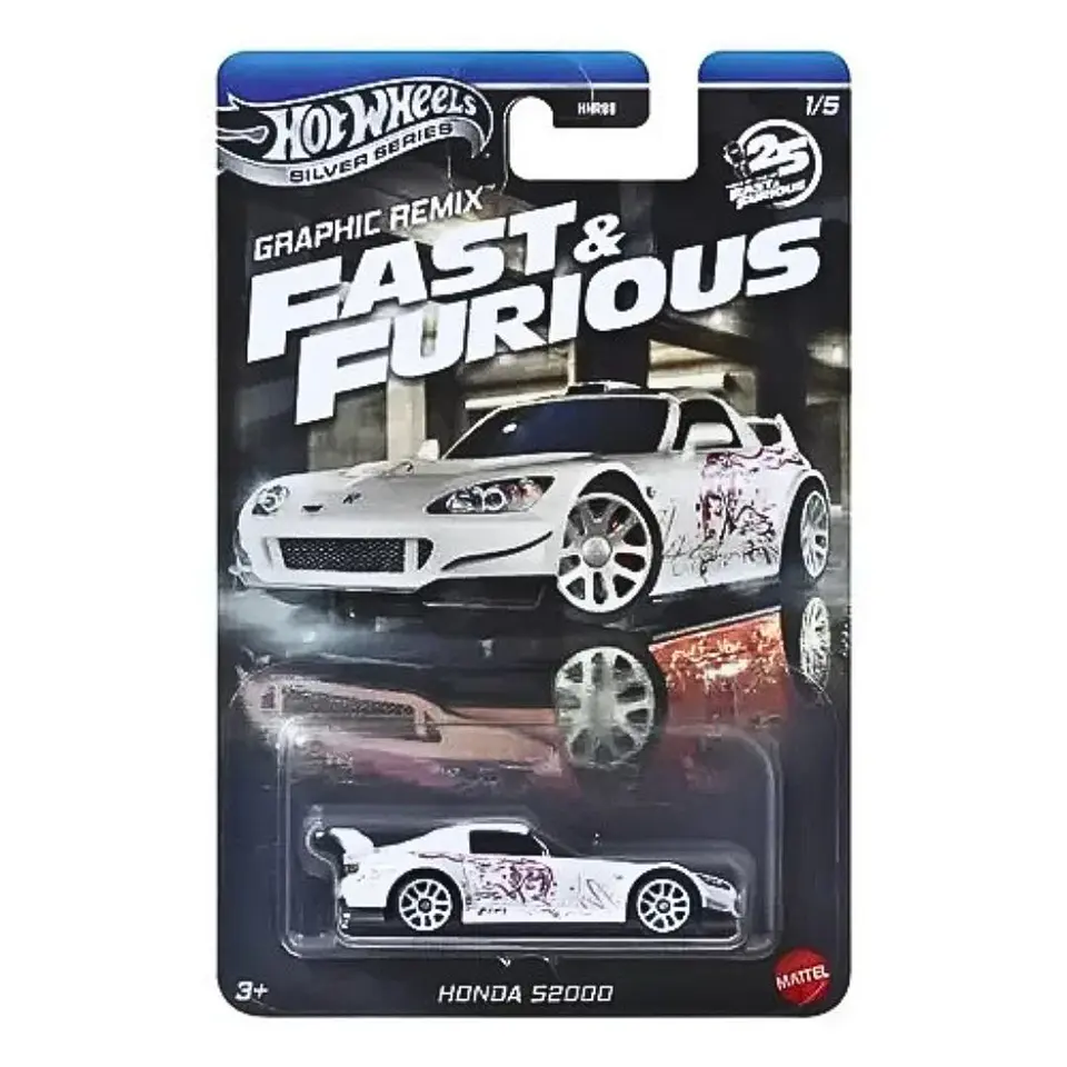 Hot Wheels Silver - Honda S2000 - Rapido y Furioso 1/5 - Escala 1:64 1