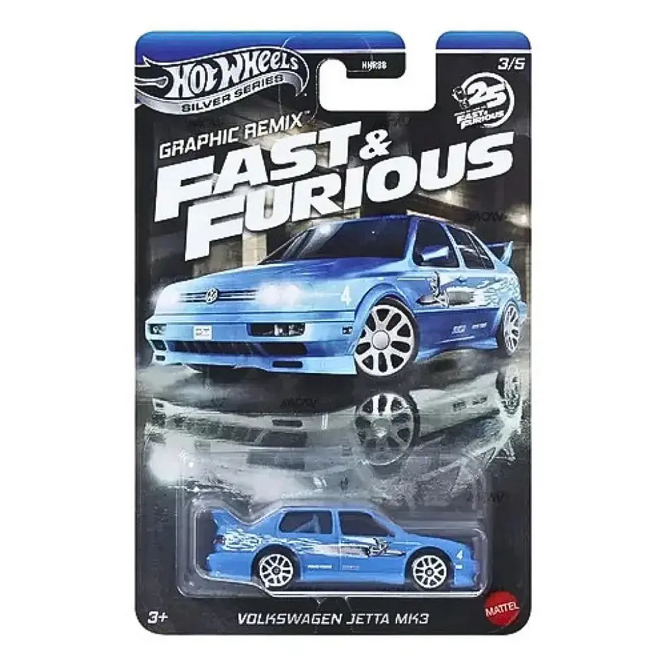 Hot Wheels Silver - Volkswagen Jetta MK3 - Rápidos y Furiosos 3/5 - Escala 1:64 Coleccionable 1
