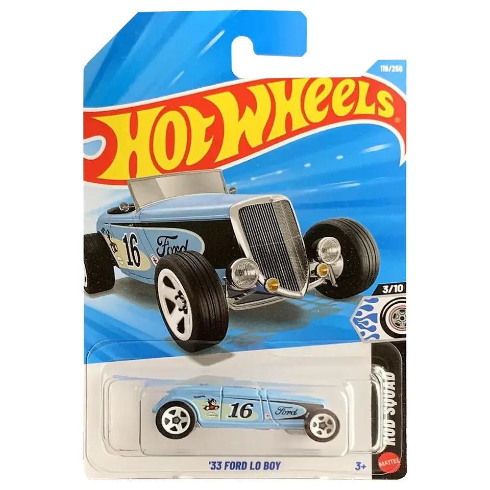 Hot Wheels - 33 Ford Lo Boy - Rod Squad 3/10 - Escala 1:64 Coleccionable 1